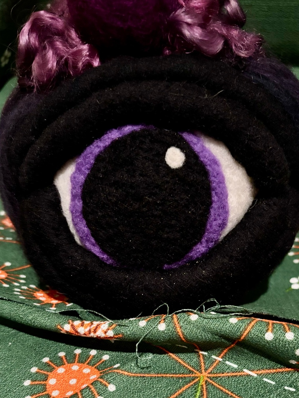 New Handmade felted eye creature